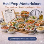 Meal prep heti tervező