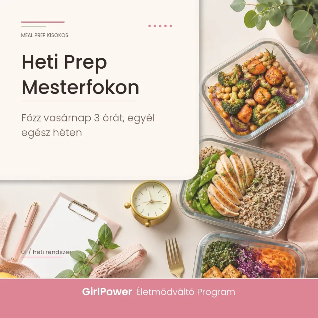 Heti Prep Mesterfokon: Főzz vasárnap 3 órát, egyél egész héten